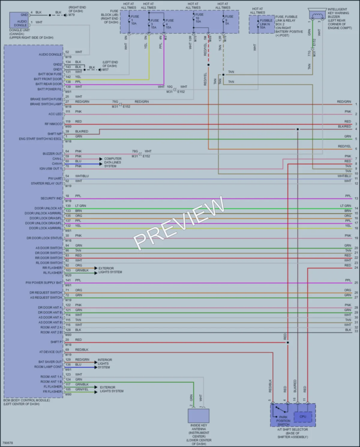 2022 Nissan Titan Anti Theft wiring diagram preview