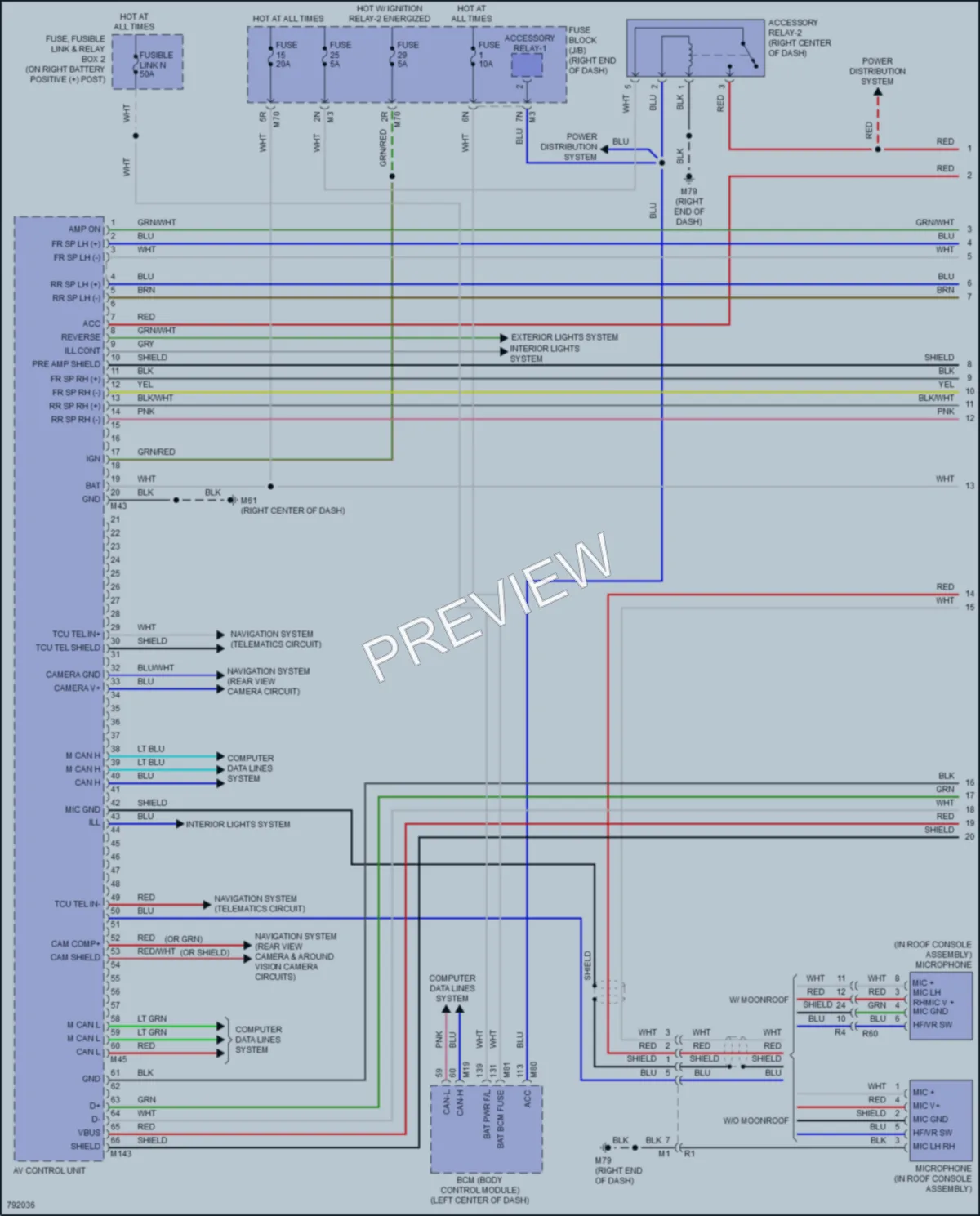 2022 Nissan Titan Radio wiring diagram preview