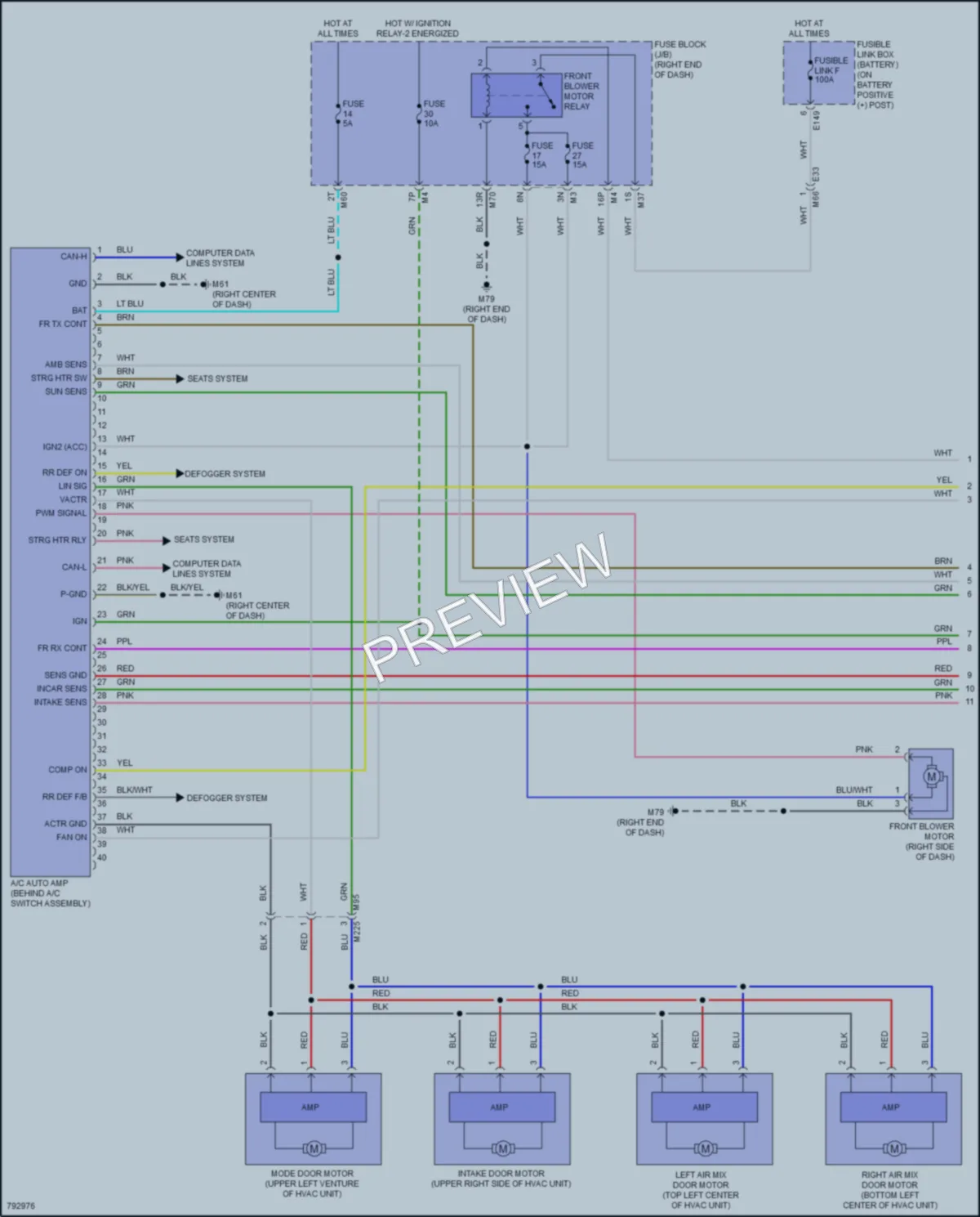 2022 Nissan TitanXD Air Conditioning wiring diagram preview