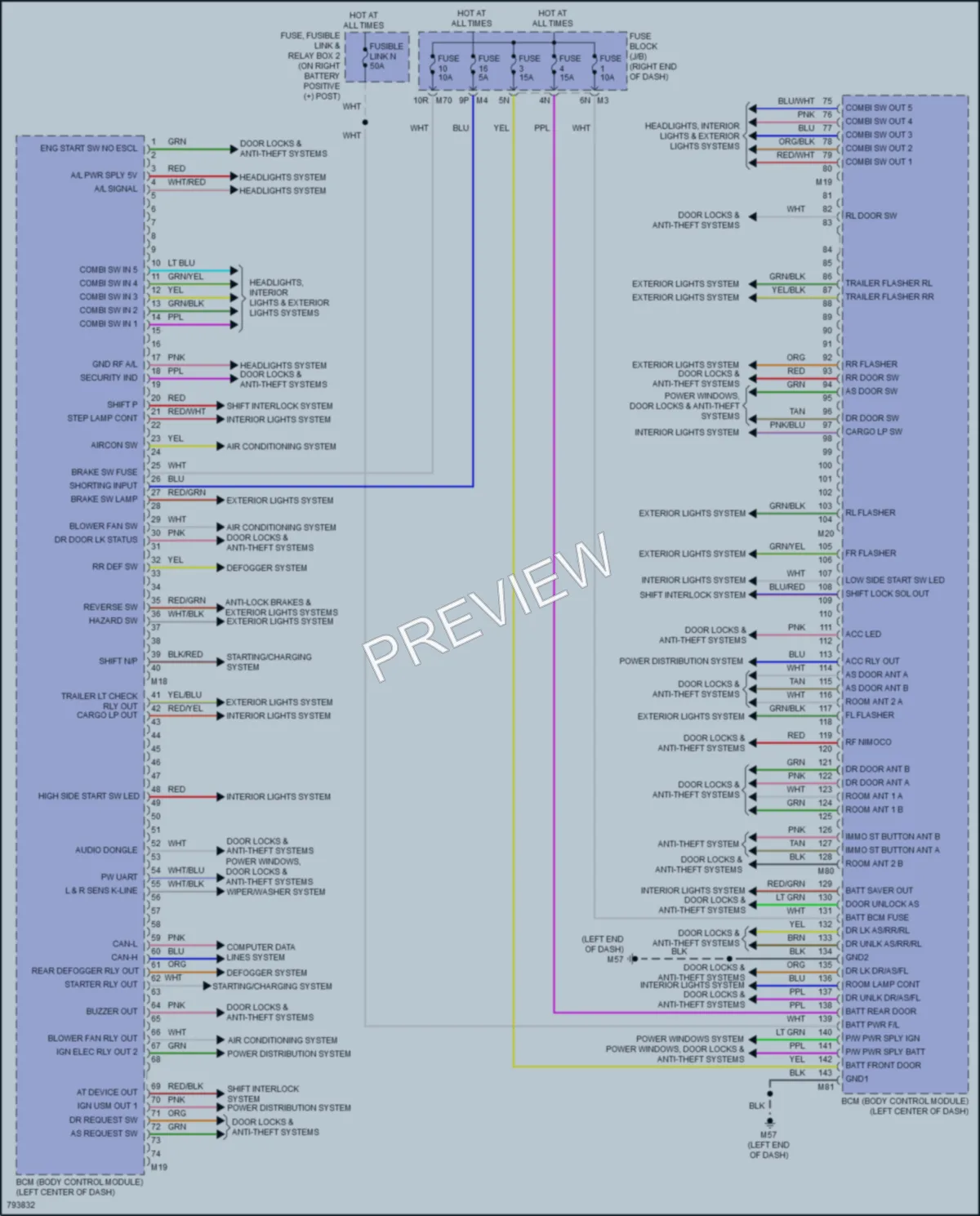 2022 Nissan TitanXD Body Control Modules wiring diagram preview