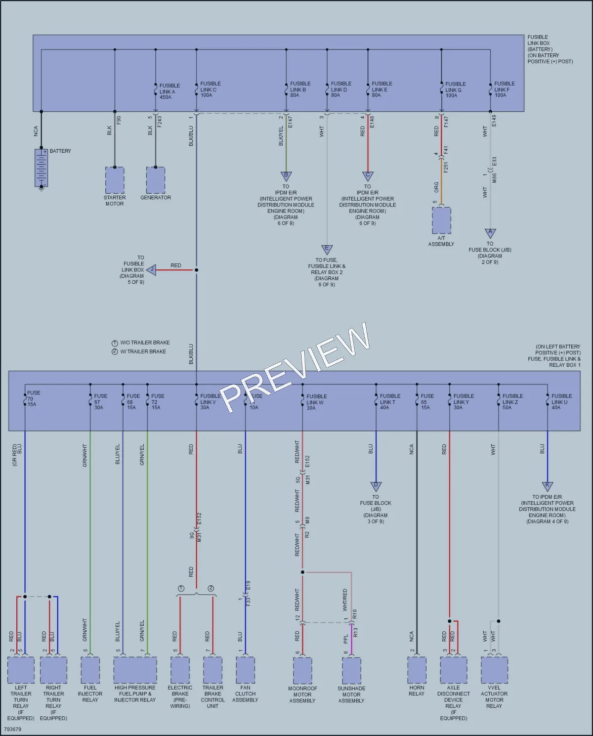 2022 Nissan TitanXD Power Distribution wiring diagram preview