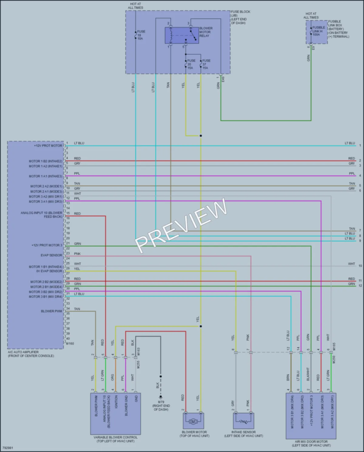2022 Nissan Versa Air Conditioning wiring diagram preview