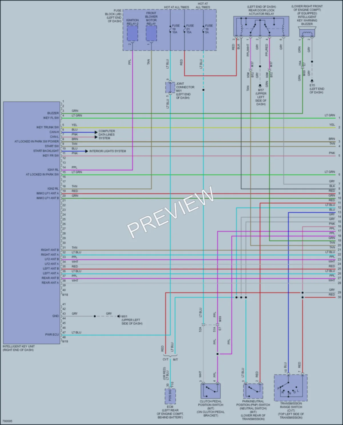 2022 Nissan Versa Anti Theft wiring diagram preview