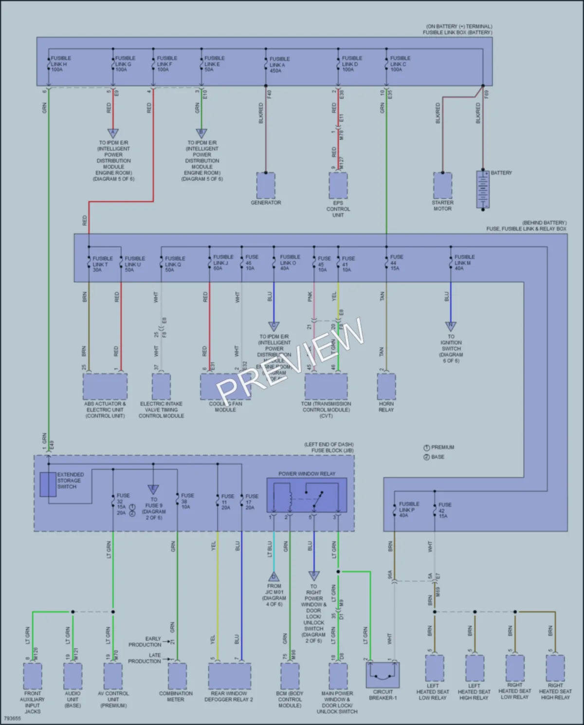 2022 Nissan Versa Power Distribution wiring diagram preview