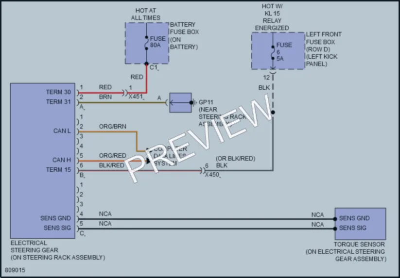 2022 Porsche 718Cayman Electronic Power Steering wiring diagram preview