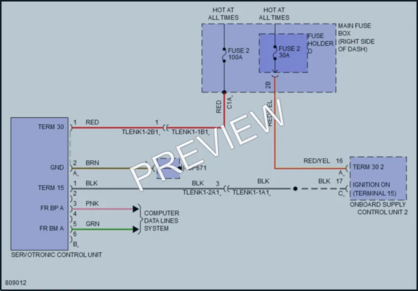 2022 Porsche 911 Electronic Power Steering wiring diagram preview