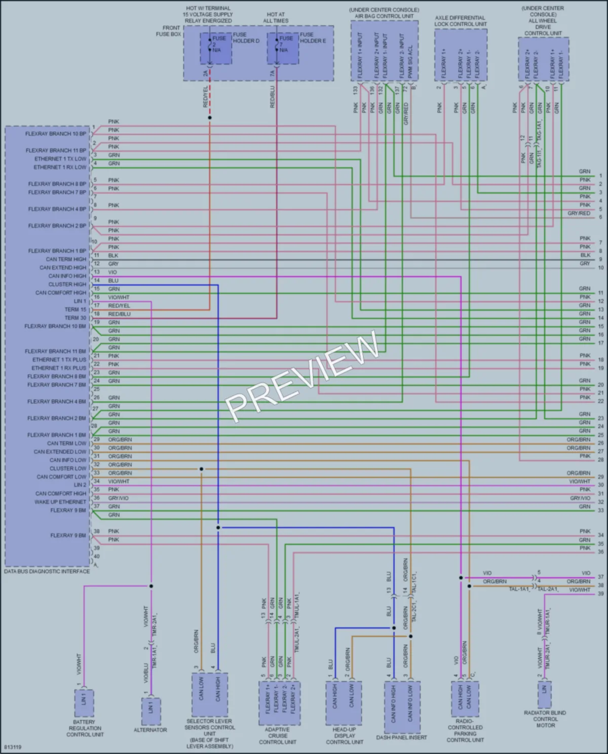 2022 Porsche CayenneCoupe Computer Data Lines wiring diagram preview