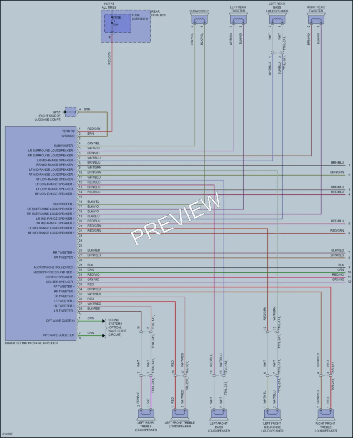 2022 Porsche CayenneCoupeHybrid Radio wiring diagram preview