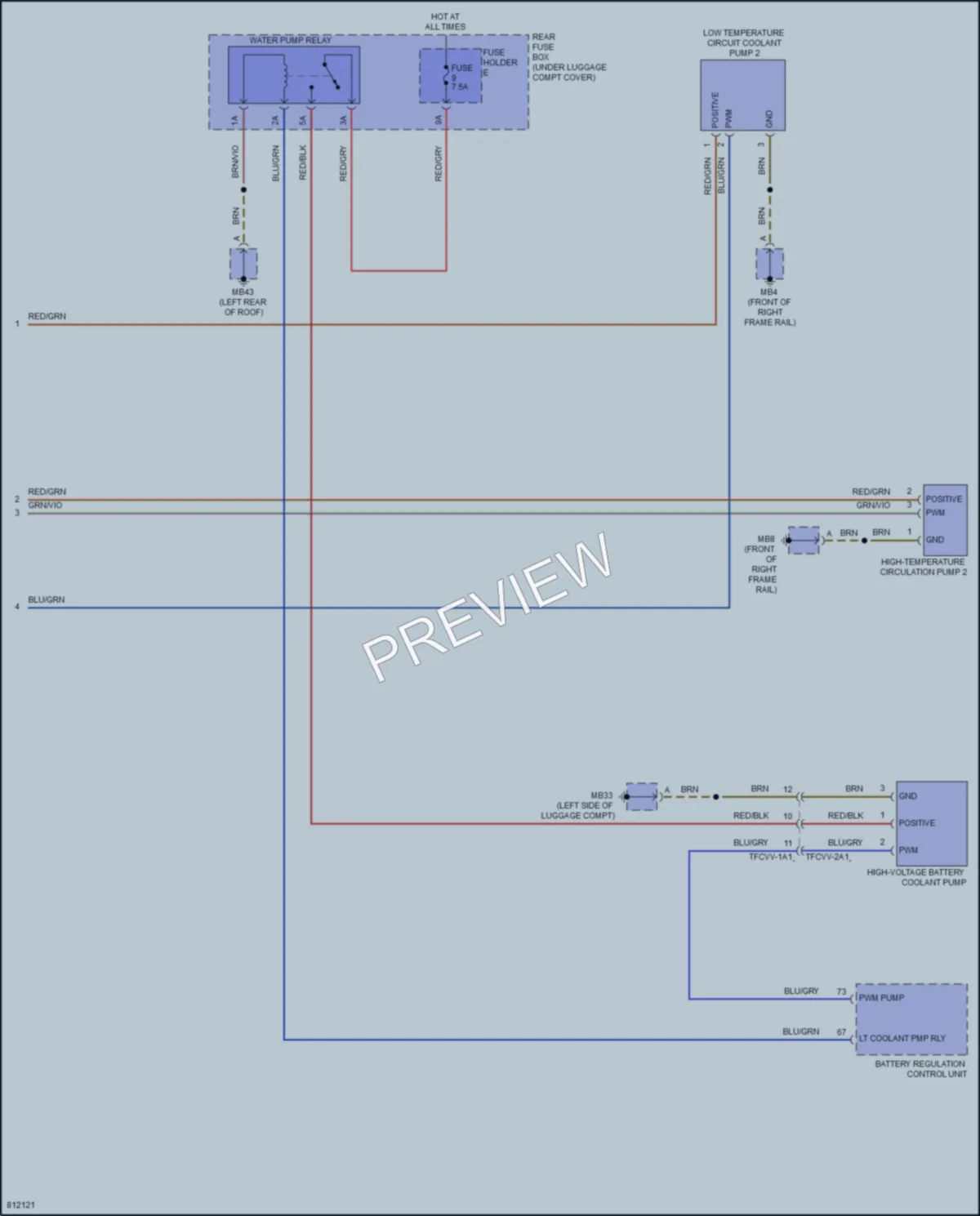 2022 Porsche PanameraHybrid Air Conditioning wiring diagram preview