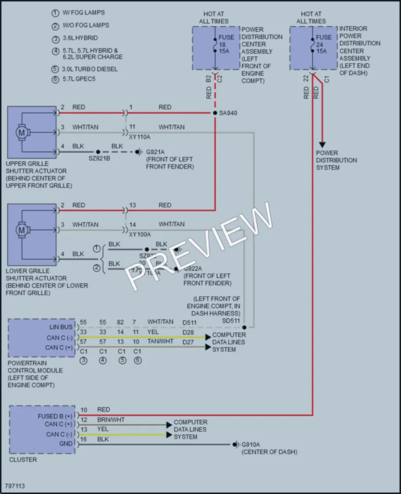 2022 Ram 1500 Active Bodyworks wiring diagram preview
