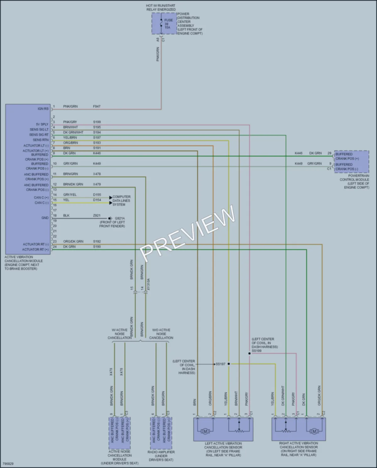 2022 Ram 1500 Electronic Suspension wiring diagram preview