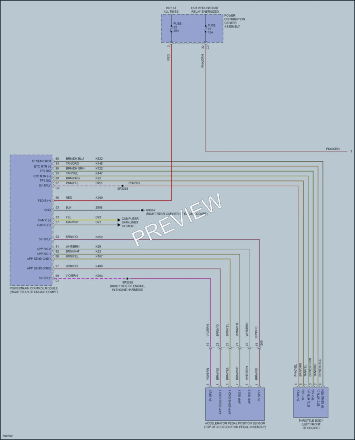 2022 Ram 1500Classic Cruise Control wiring diagram preview