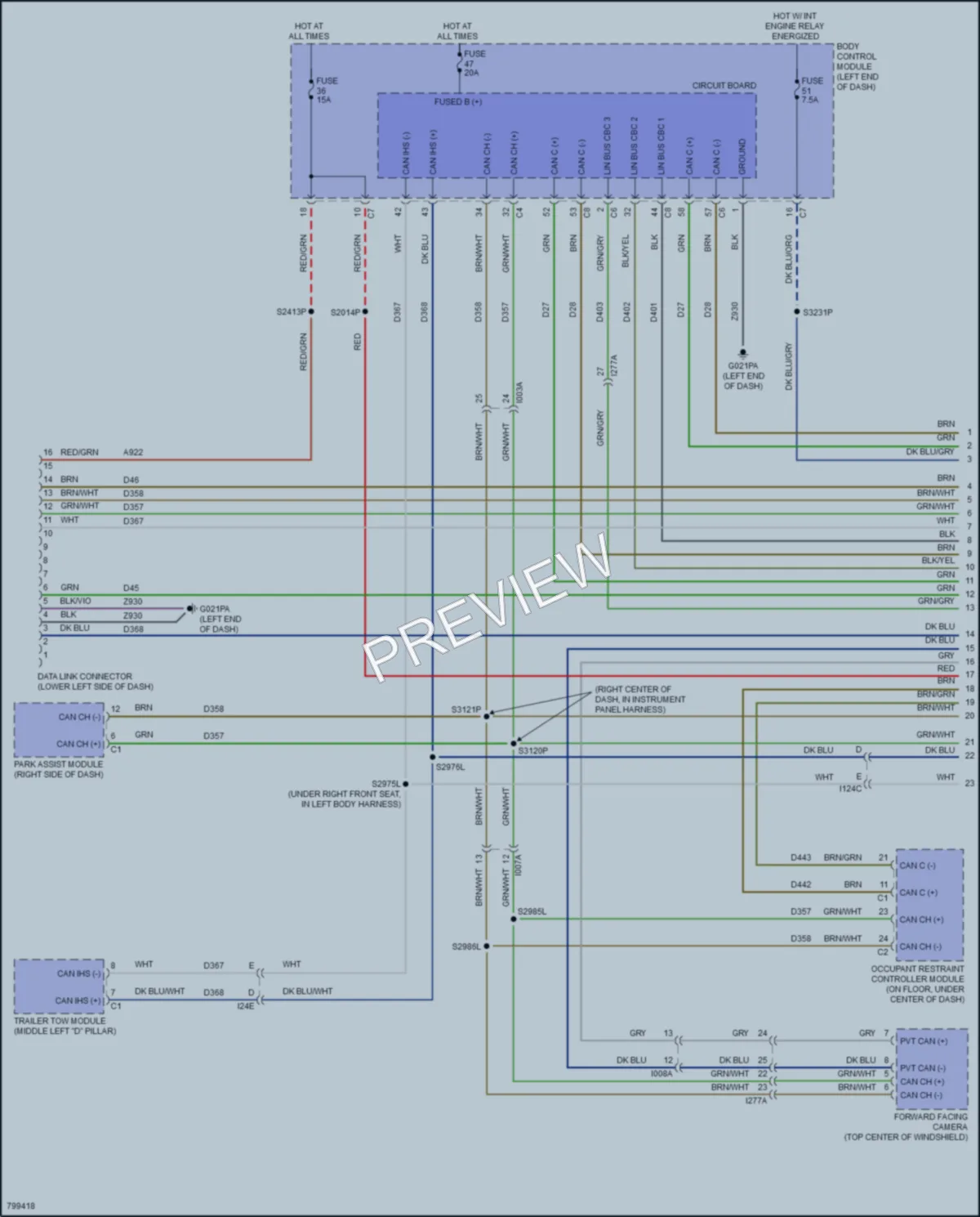 2022 Ram 1500ProMaster Computer Data Lines wiring diagram preview