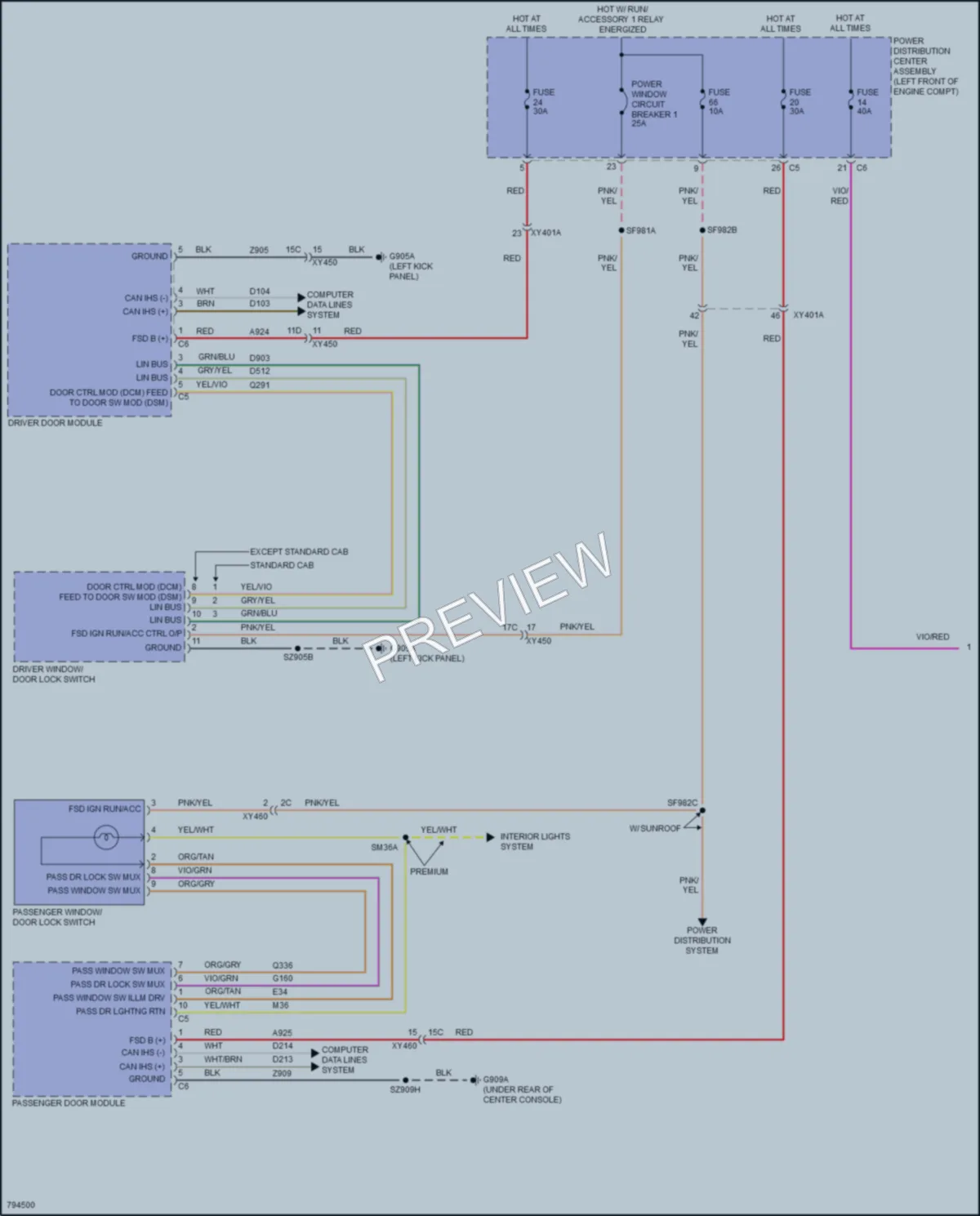 2022 Ram 2500 Anti Theft wiring diagram preview