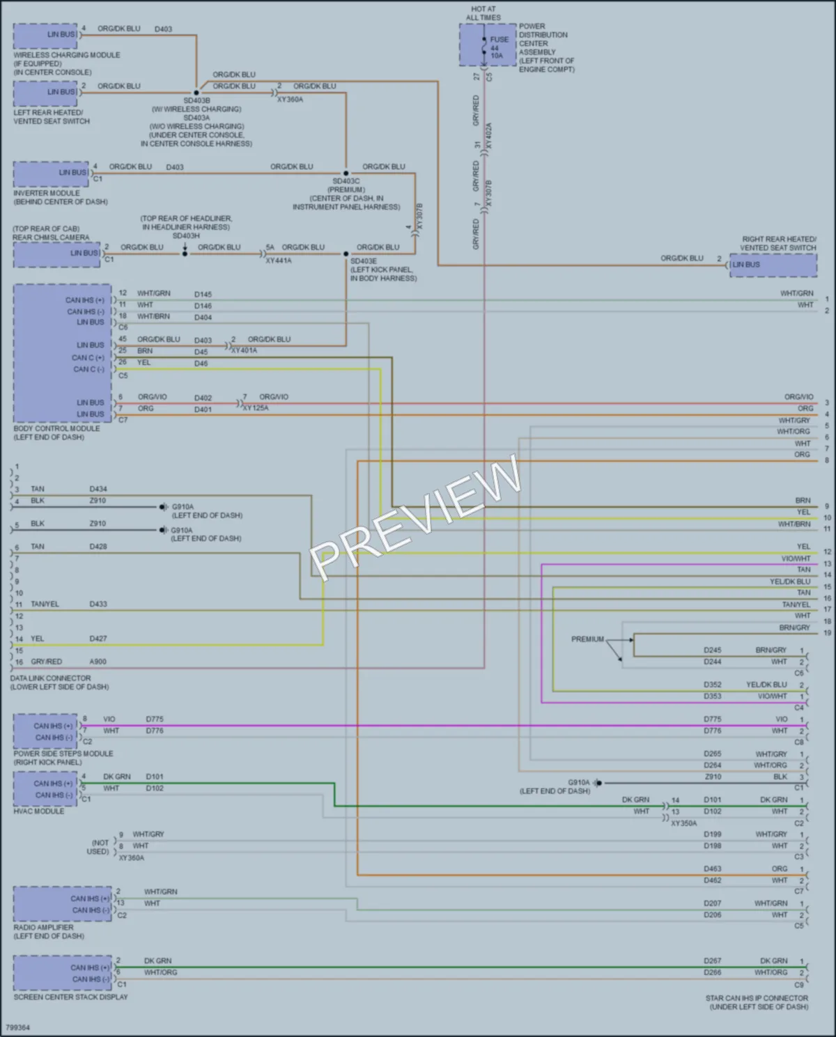 2022 Ram 3500 Computer Data Lines wiring diagram preview