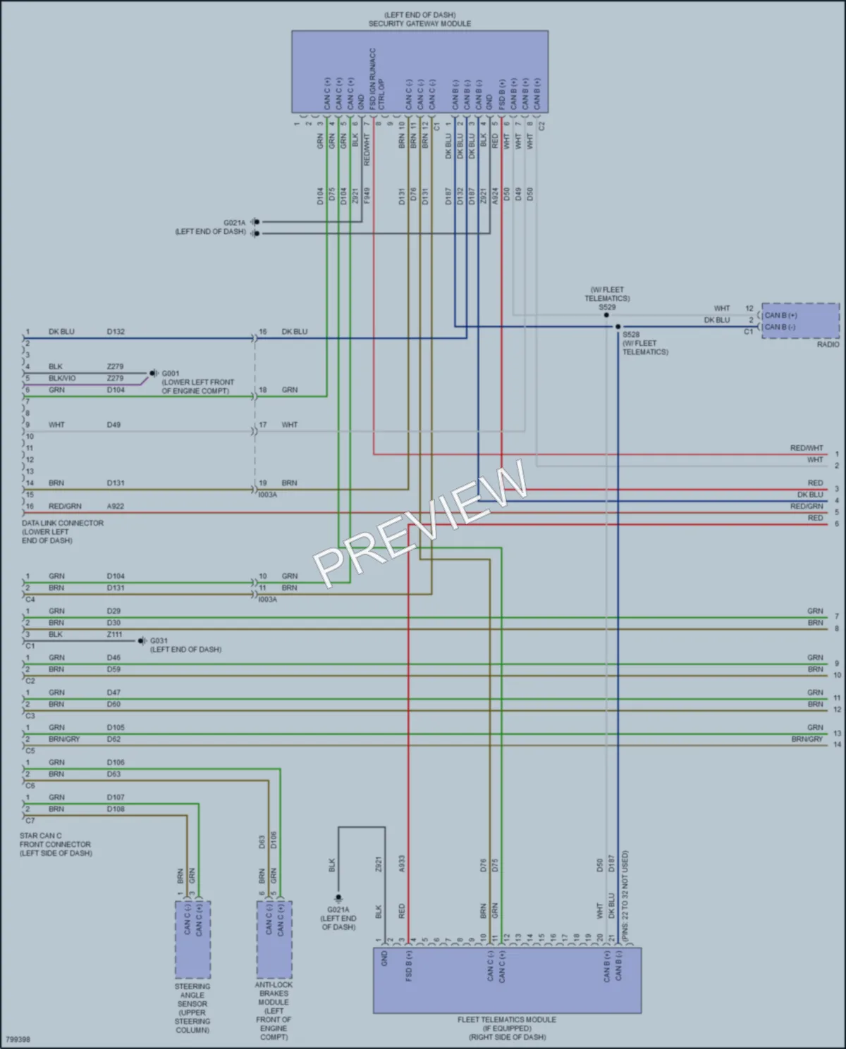 2022 Ram ProMasterCity Computer Data Lines wiring diagram preview
