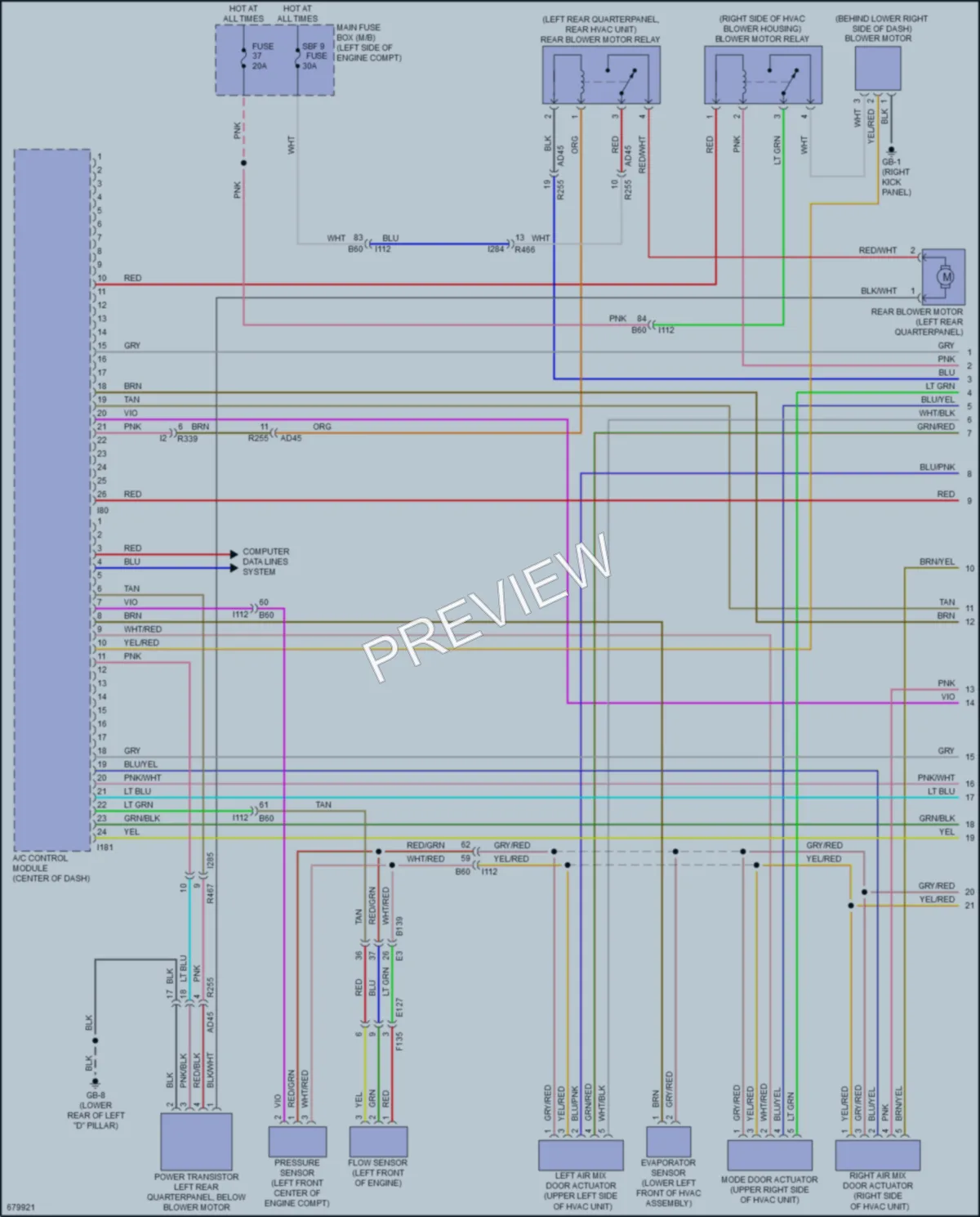 2022 Subaru Ascent Air Conditioning wiring diagram preview