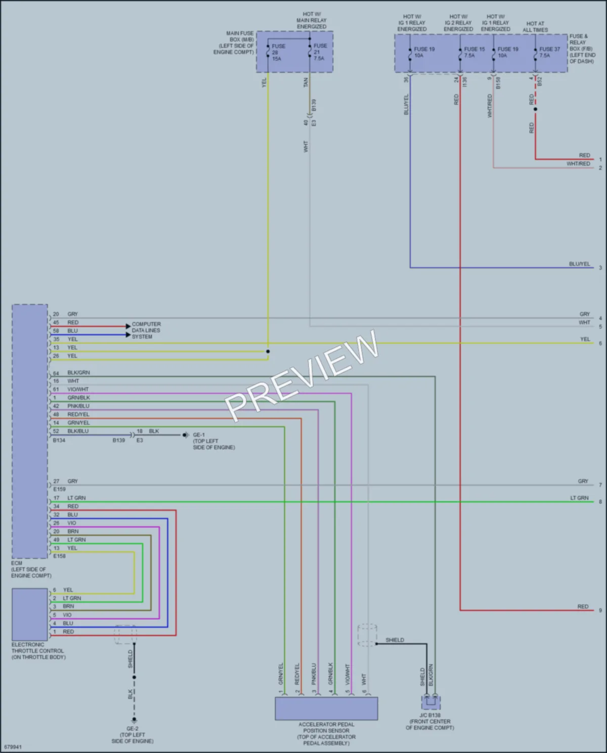 2022 Subaru Ascent Cruise Control wiring diagram preview