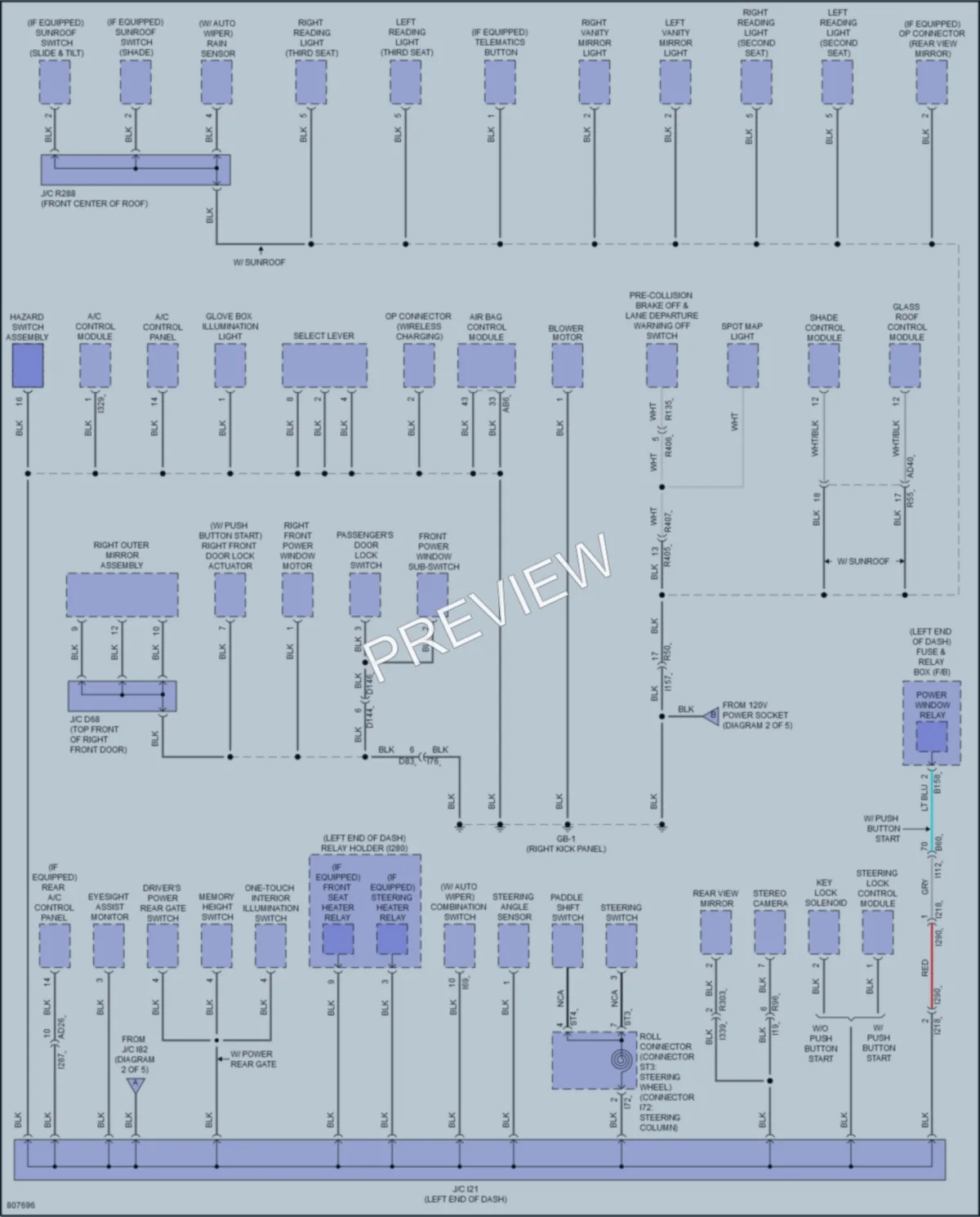 2022 Subaru Ascent Ground Distribution wiring diagram preview