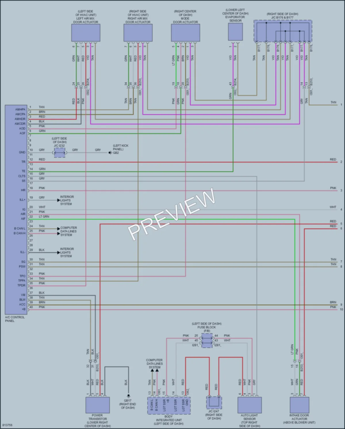 2022 Subaru BRZ Air Conditioning wiring diagram preview