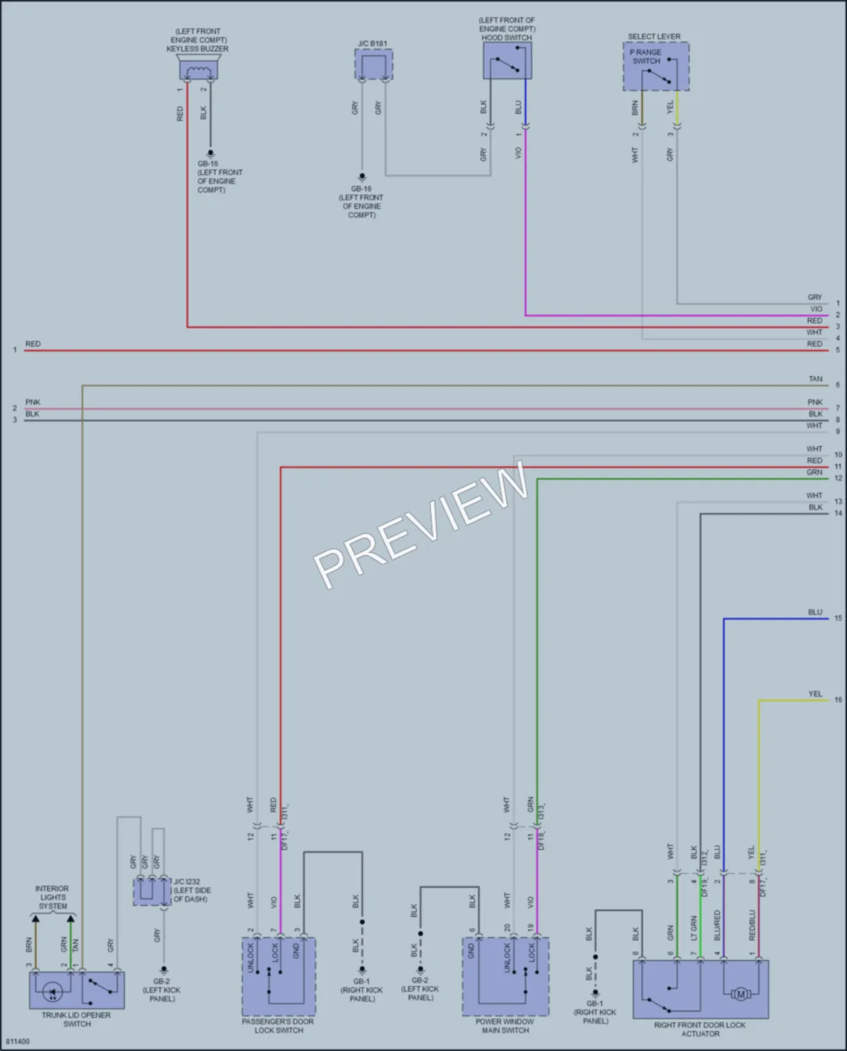 2022 Subaru BRZ Anti Theft wiring diagram preview