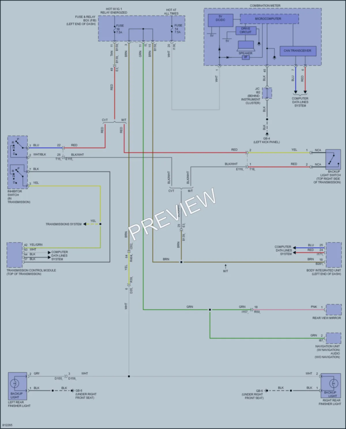 2022 Subaru Crosstrek Exterior Lights wiring diagram preview