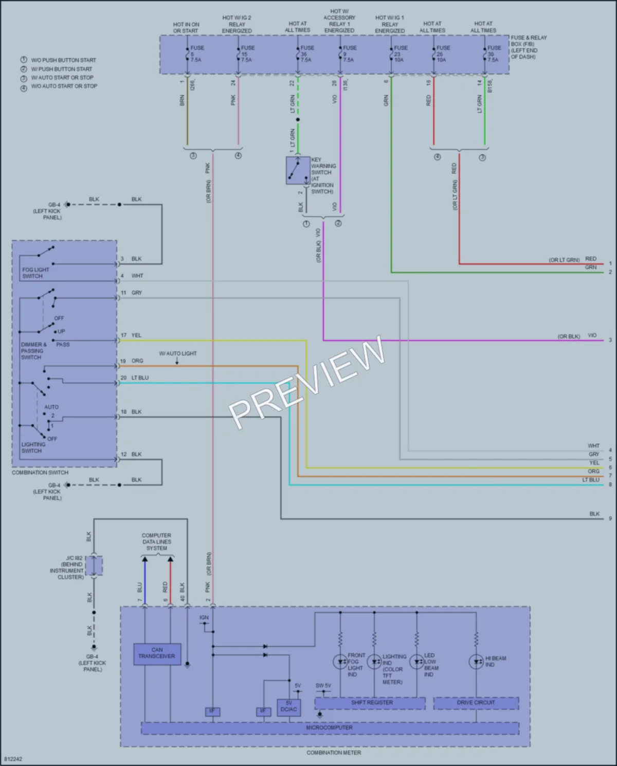 2022 Subaru Crosstrek Headlights wiring diagram preview