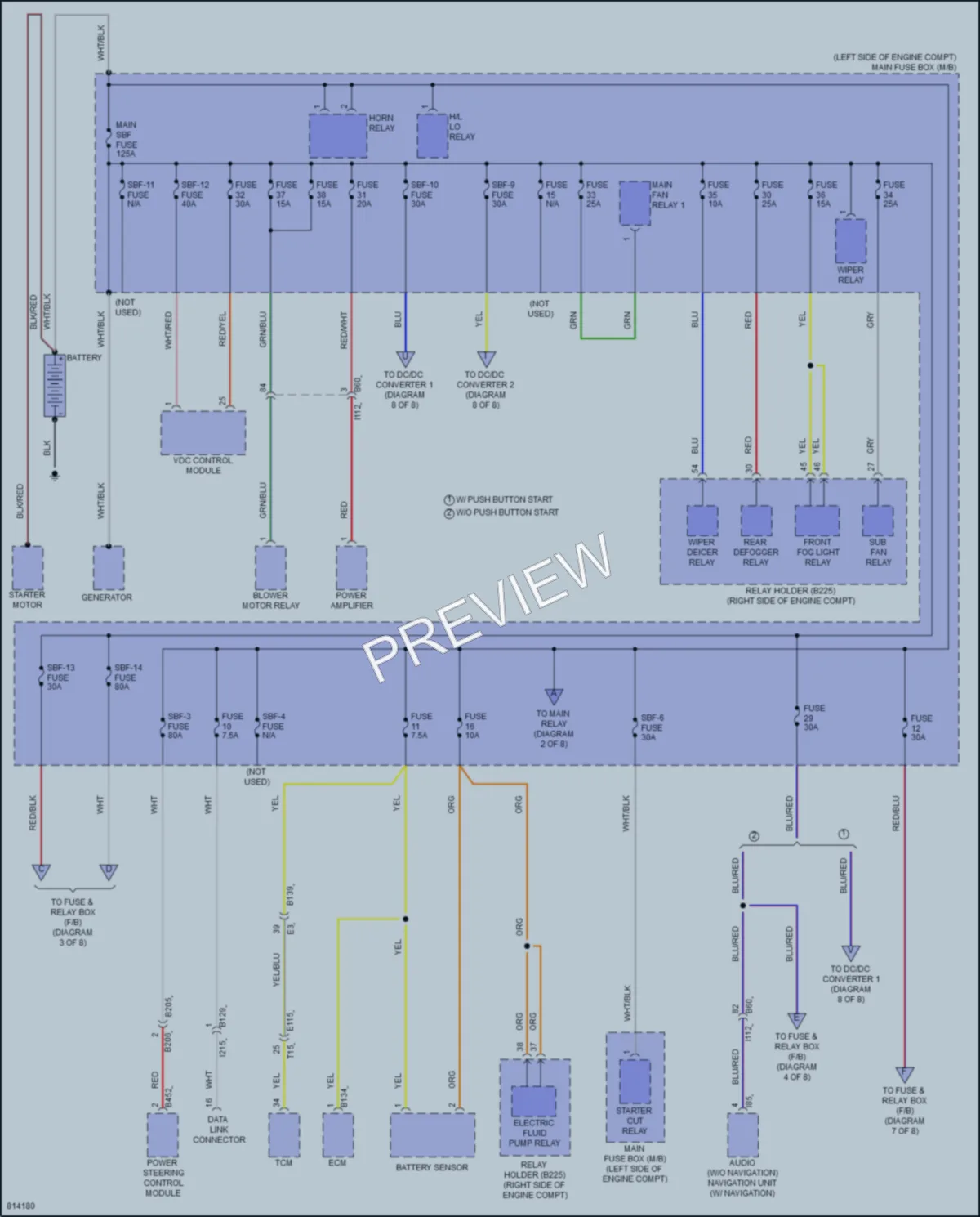 2022 Subaru Crosstrek Power Distribution wiring diagram preview