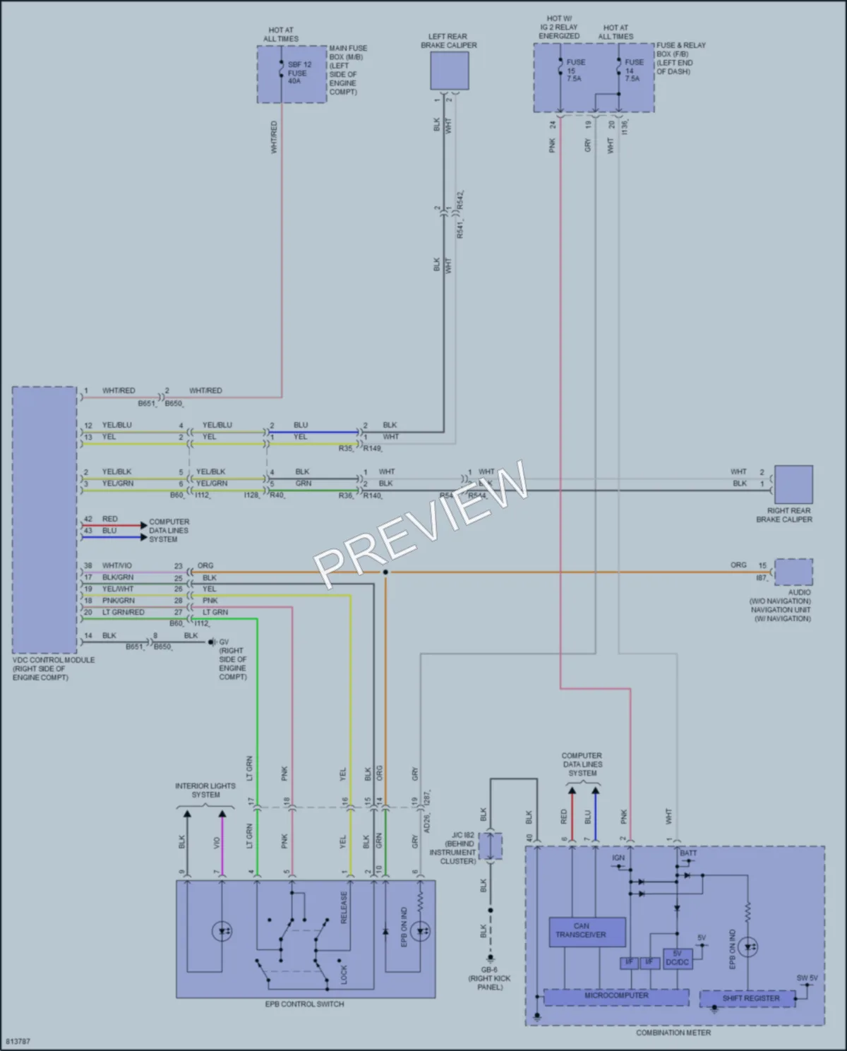2022 Subaru Crosstrek Shift Interlock wiring diagram preview