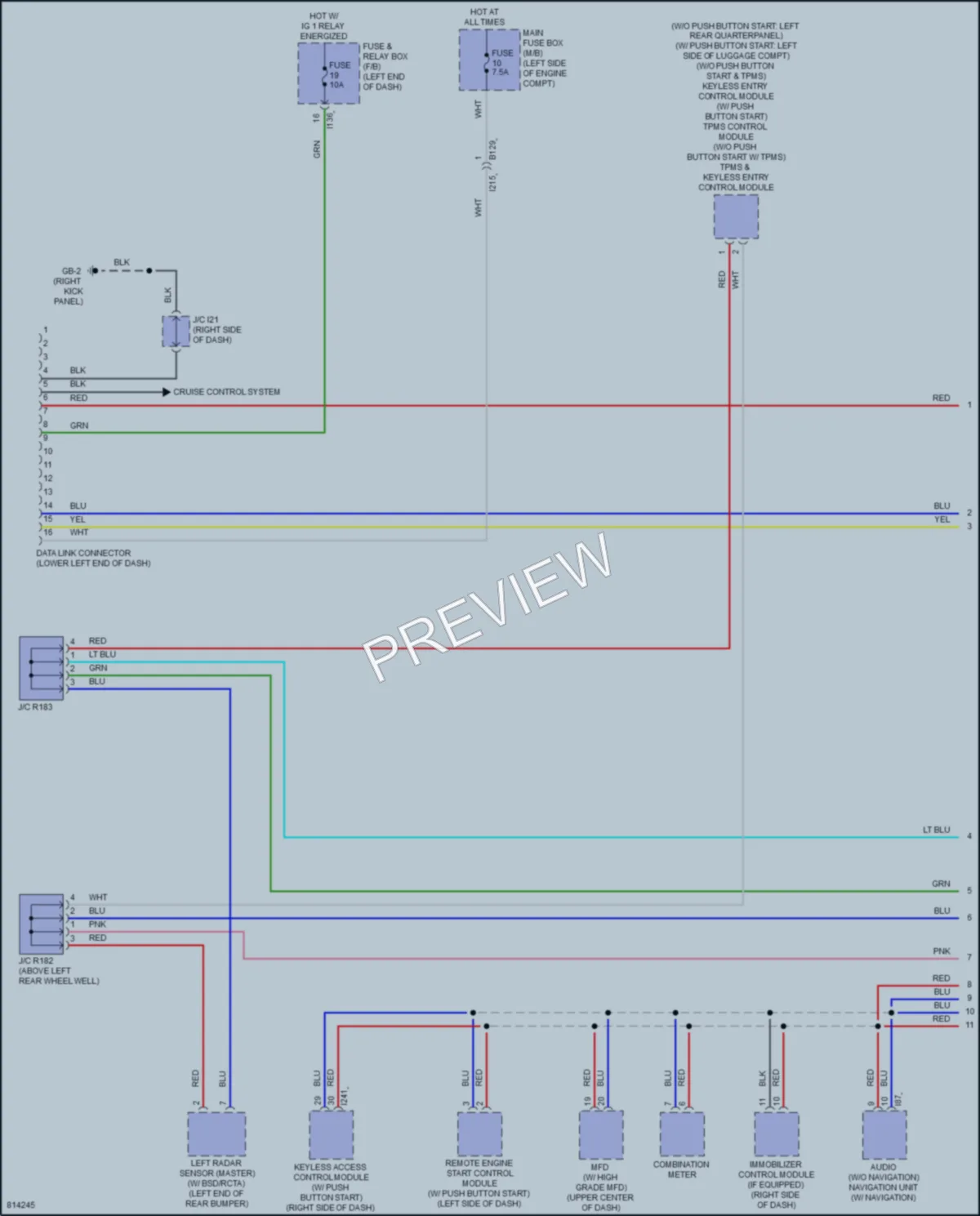 2022 Subaru CrosstrekHybrid Computer Data Lines wiring diagram preview