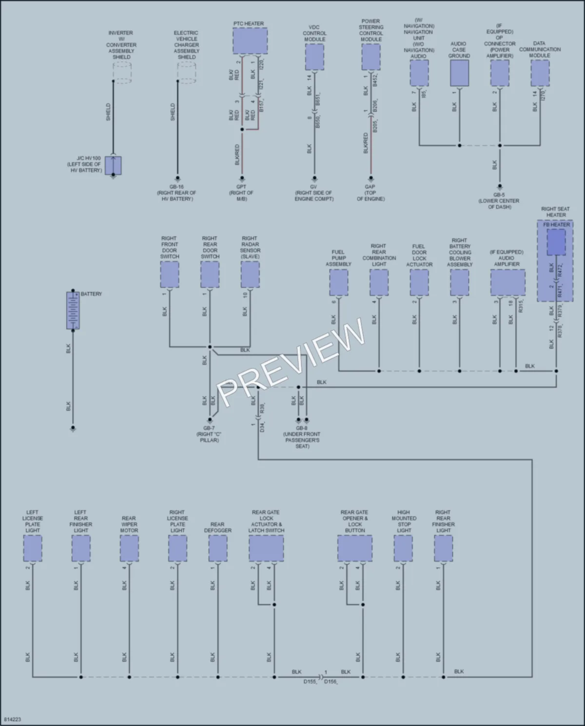 2022 Subaru CrosstrekHybrid Ground Distribution wiring diagram preview