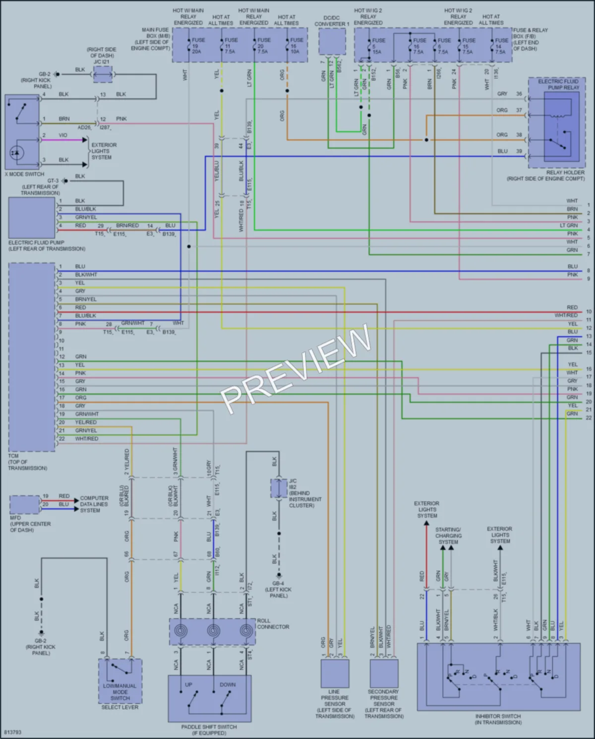 2022 Subaru CrosstrekHybrid Transmission wiring diagram preview