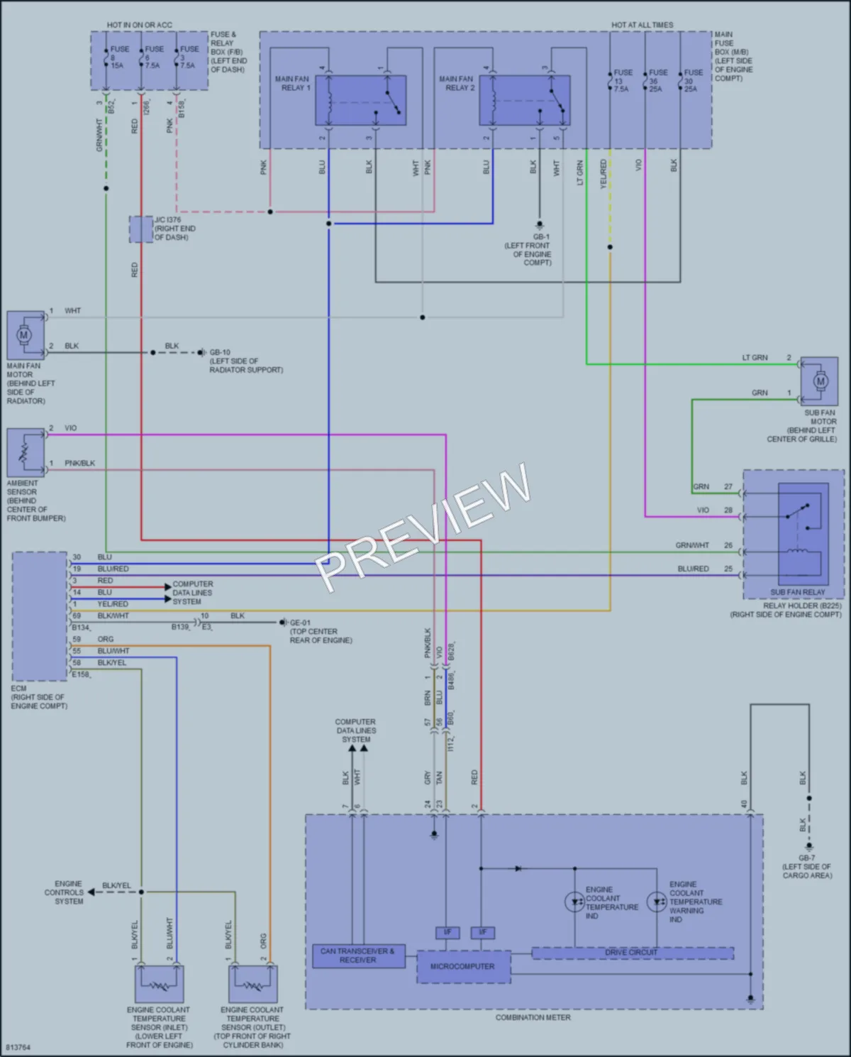 2022 Subaru Forester Cooling Fan wiring diagram preview