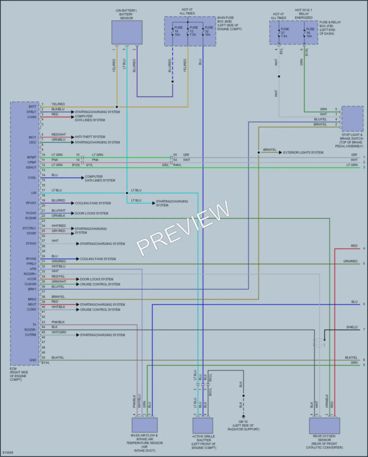 2022 Subaru Forester Engine Performance wiring diagram preview