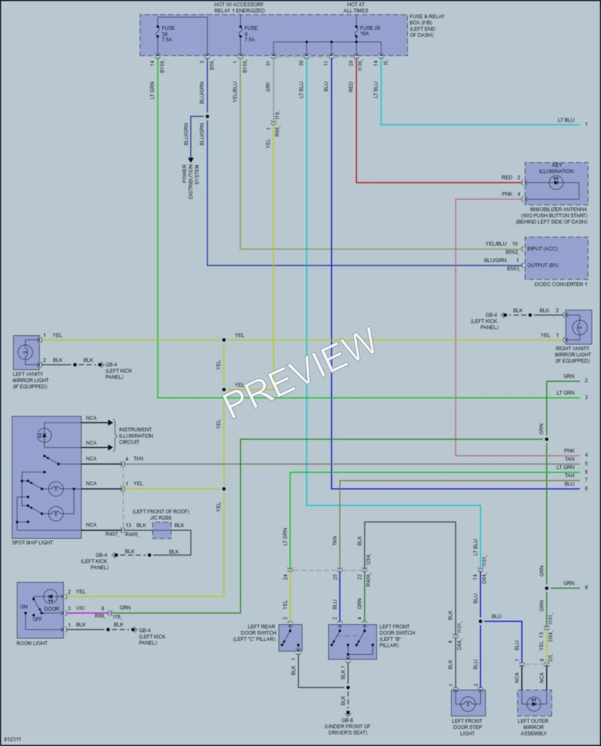 2022 Subaru Forester Interior Lights wiring diagram preview