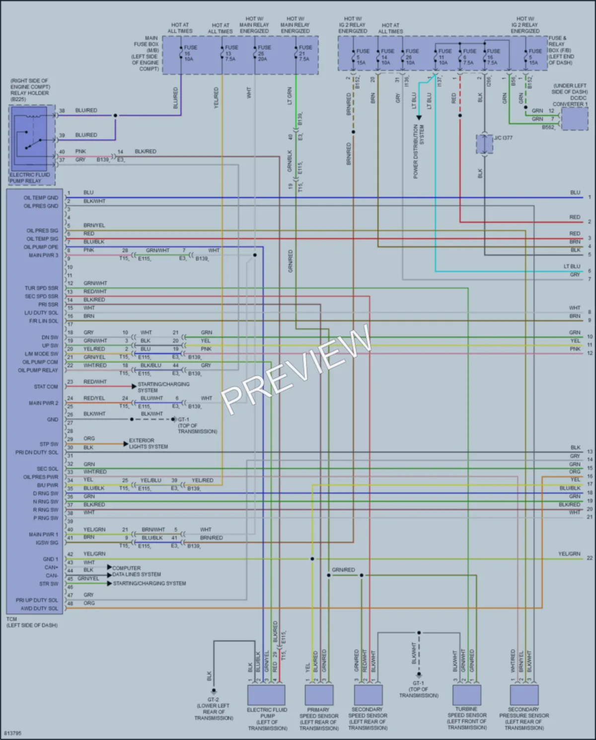 2022 Subaru Forester Transmission wiring diagram preview