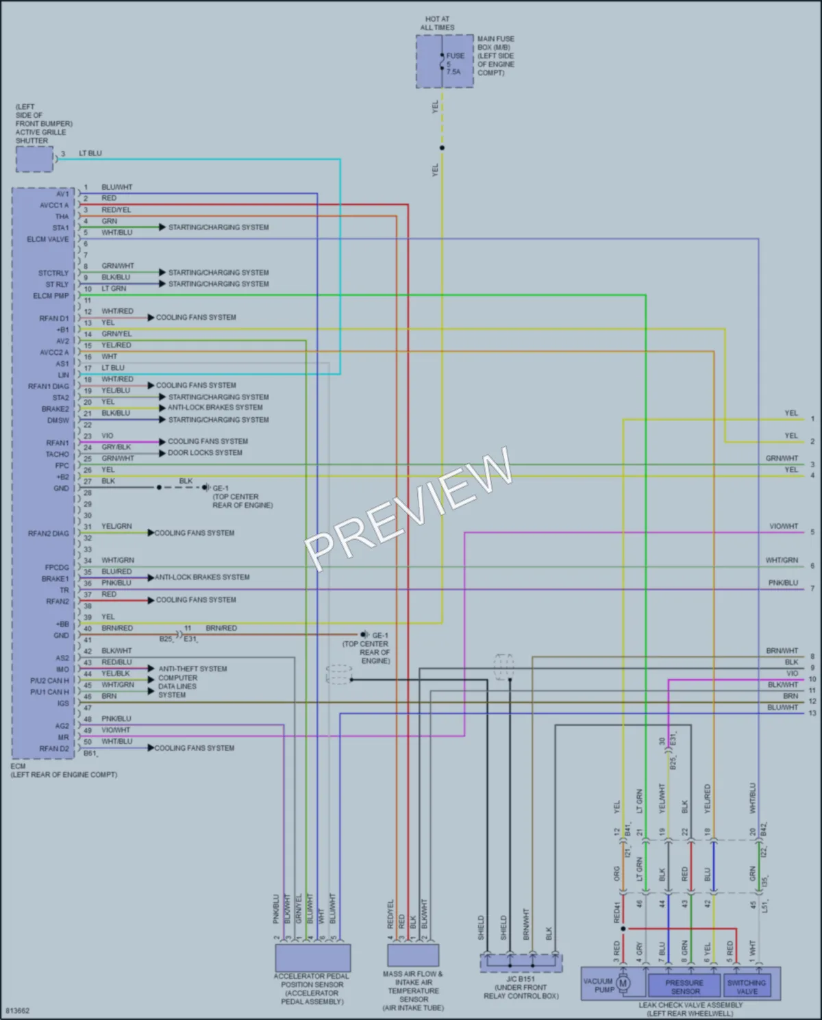2022 Subaru Legacy Engine Performance wiring diagram preview