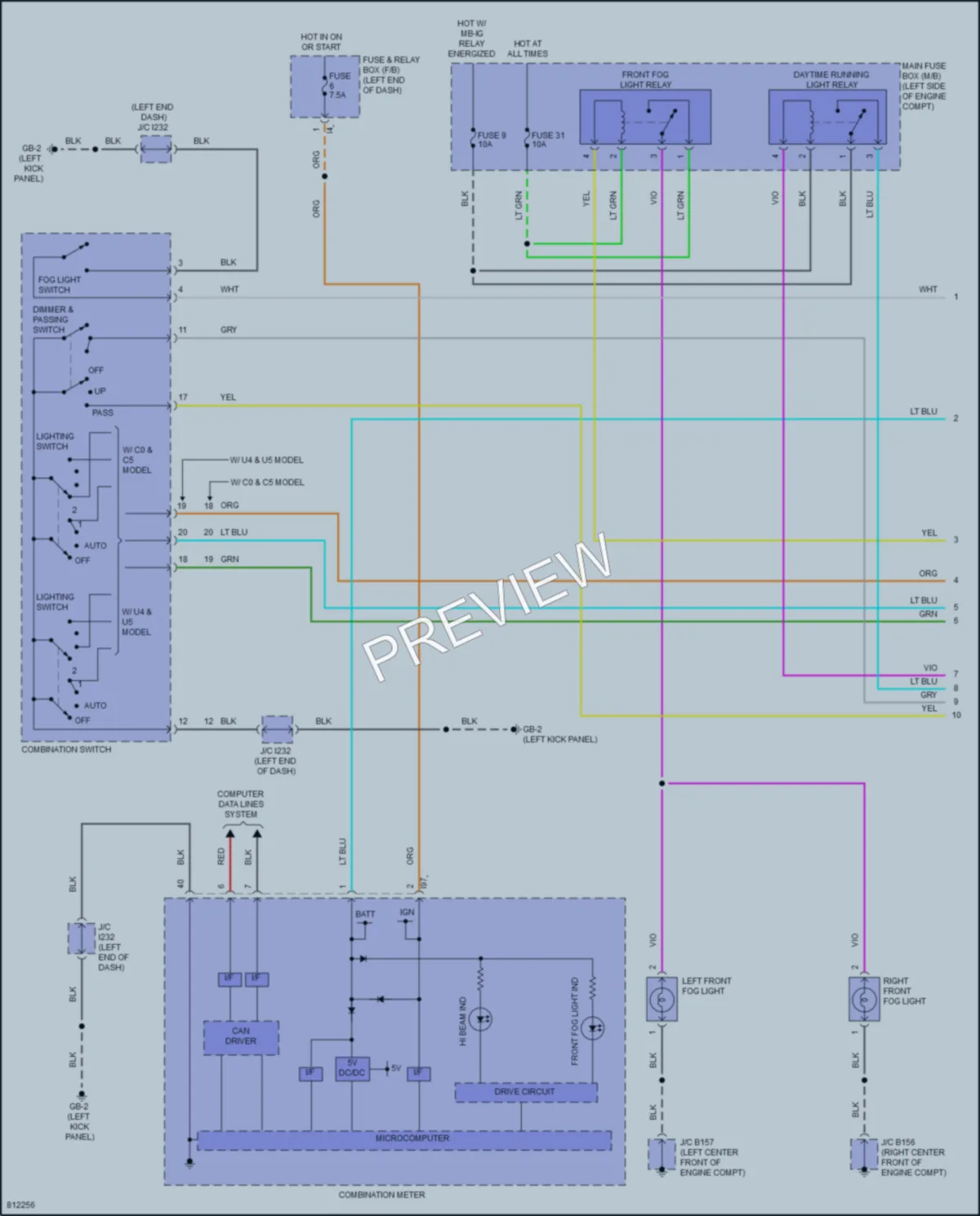 2022 Subaru Legacy Headlights wiring diagram preview