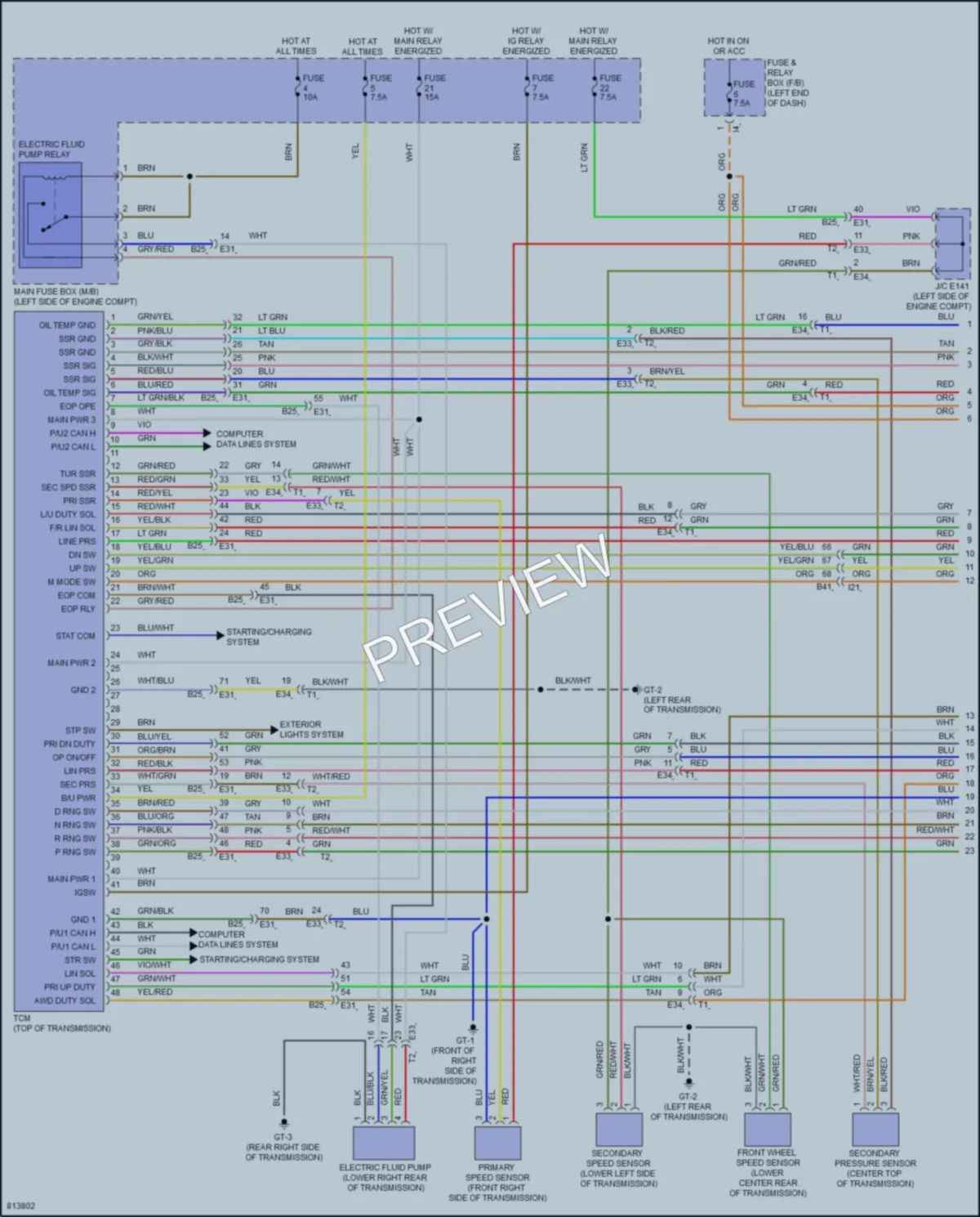 2022 Subaru Legacy Transmission wiring diagram preview