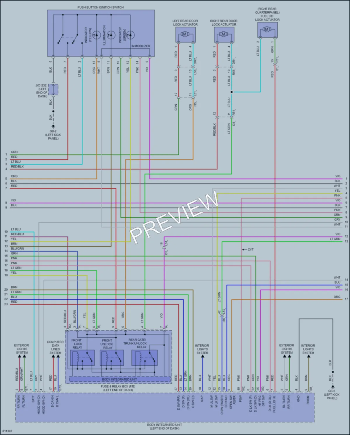 2022 Subaru Outback Anti Theft wiring diagram preview