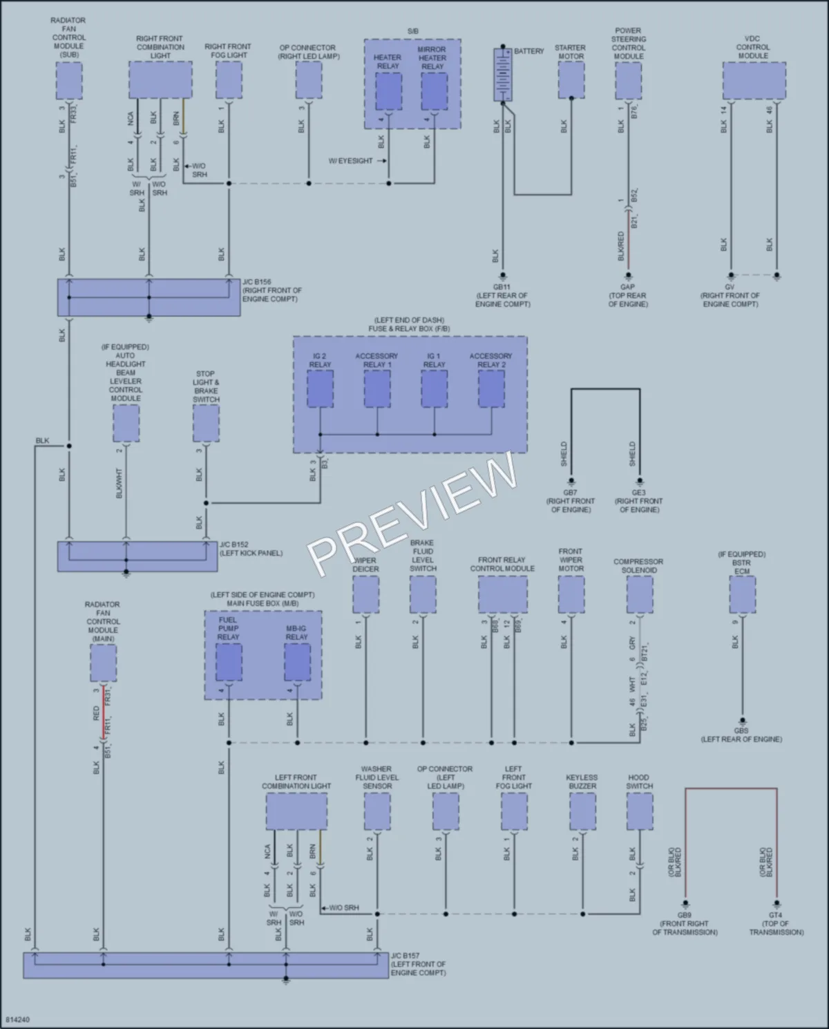 2022 Subaru WRX Ground Distribution wiring diagram preview