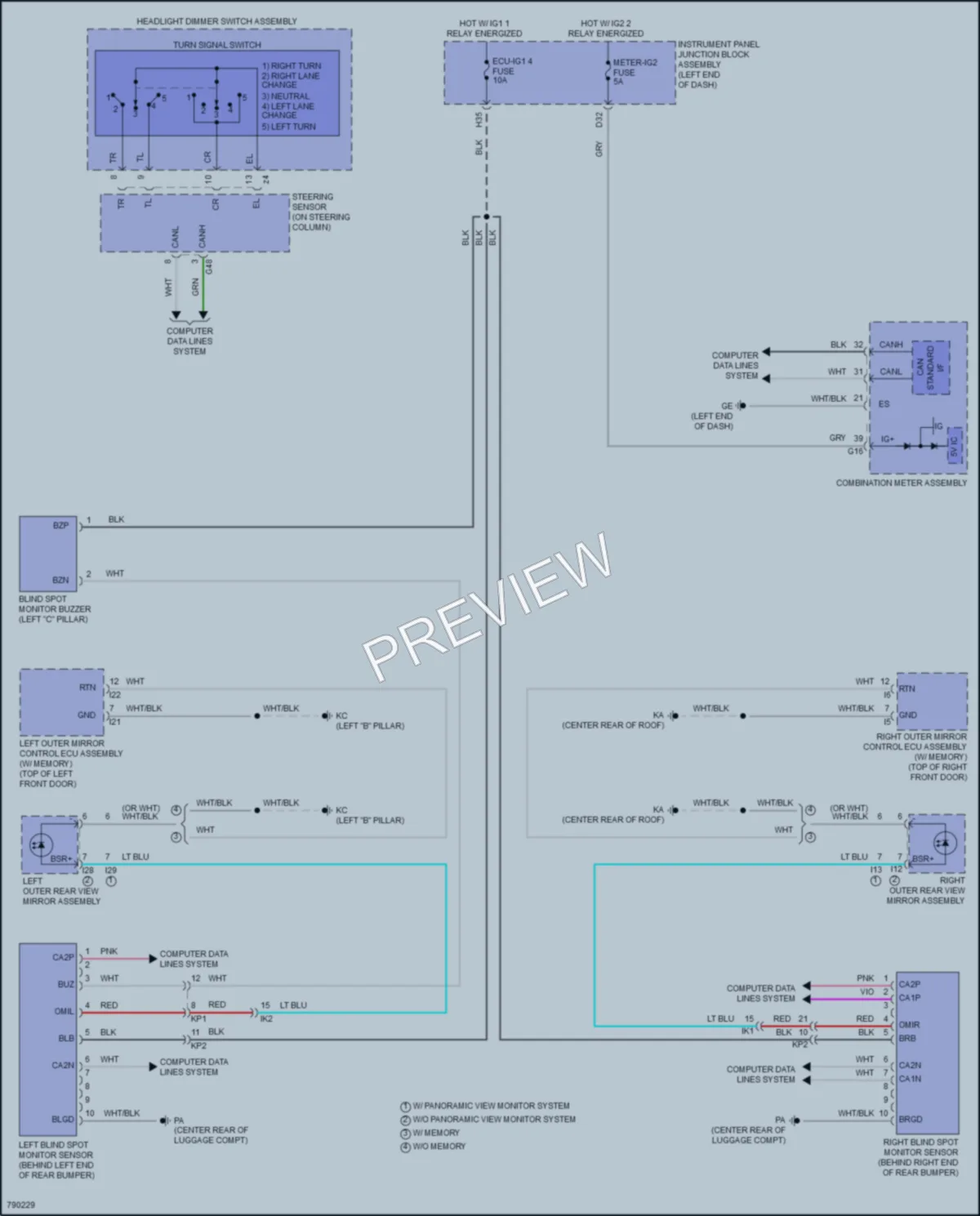 2022 Toyota Avalon Navigation wiring diagram preview