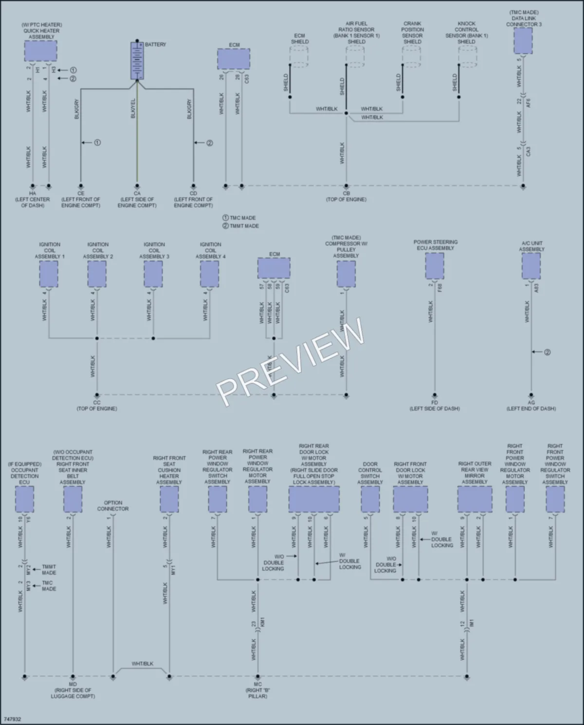 2022 Toyota CHR Ground Distribution wiring diagram preview