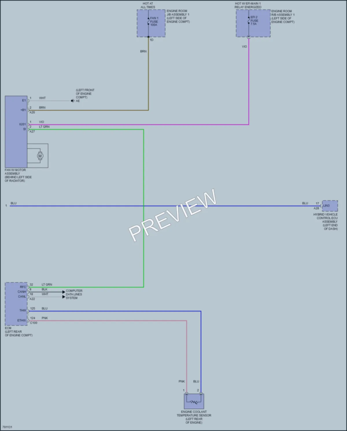 2022 Toyota CamryHybrid Air Conditioning wiring diagram preview
