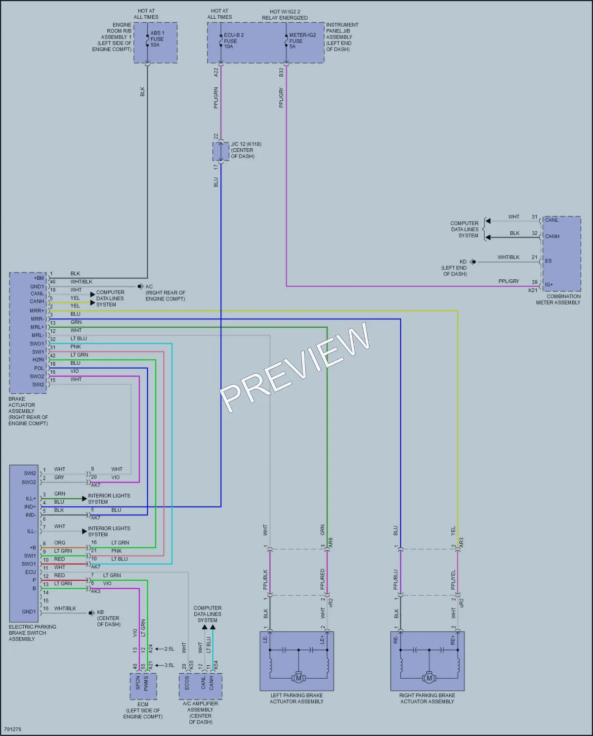 2022 Toyota CamryHybrid Shift Interlock wiring diagram preview