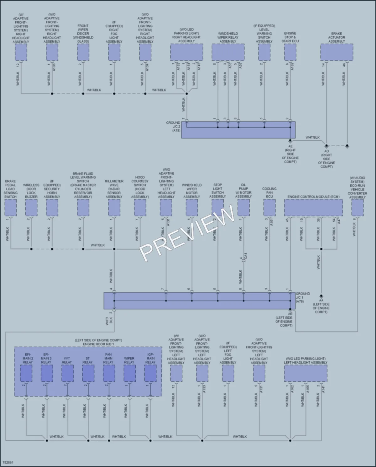 2022 Toyota CorollaCross Ground Distribution wiring diagram preview