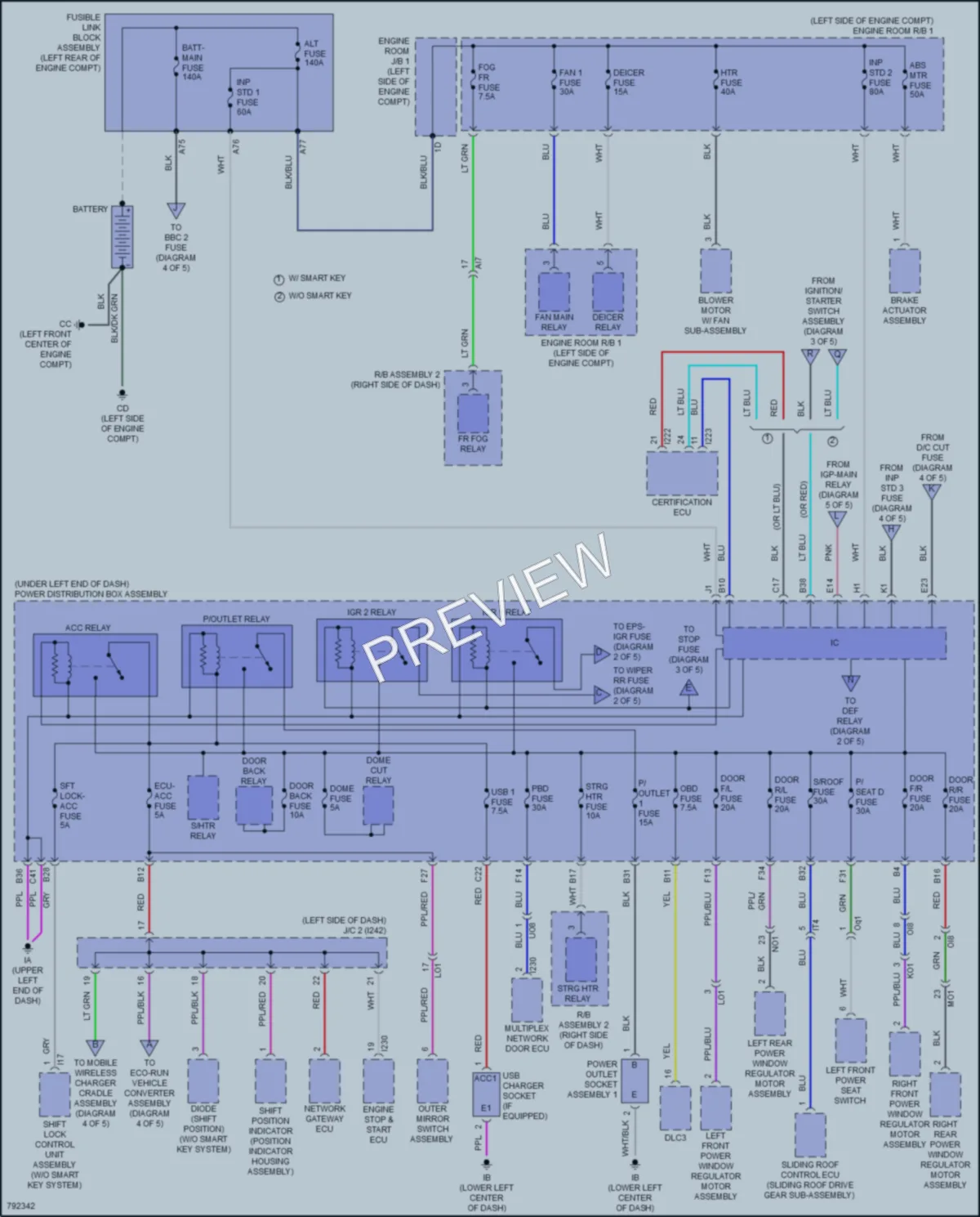 2022 Toyota CorollaCross Power Distribution wiring diagram preview