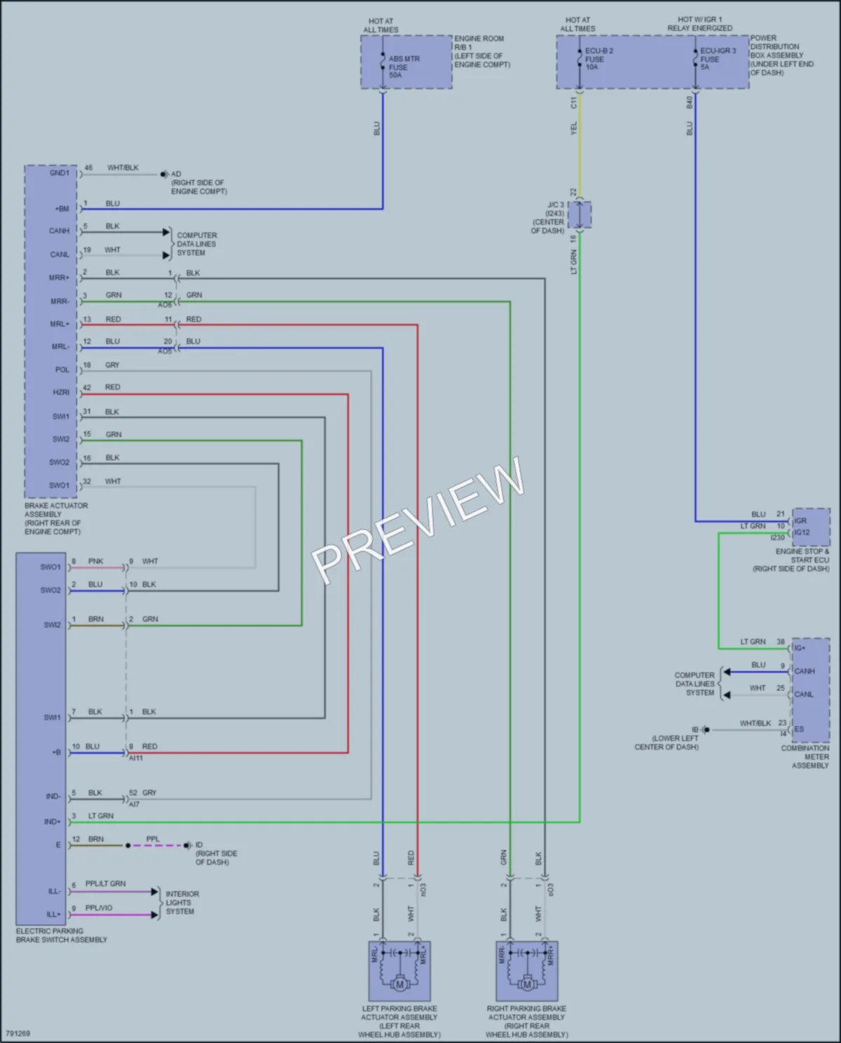 2022 Toyota CorollaCross Shift Interlock wiring diagram preview