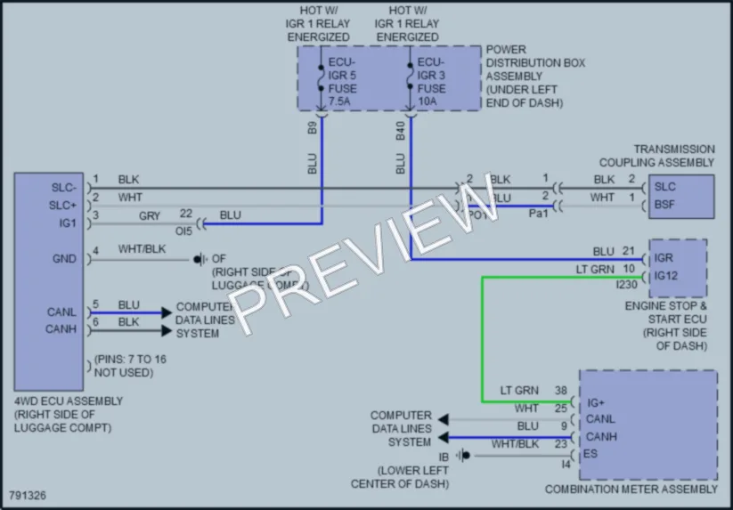 2022 Toyota CorollaCross Transmission wiring diagram preview
