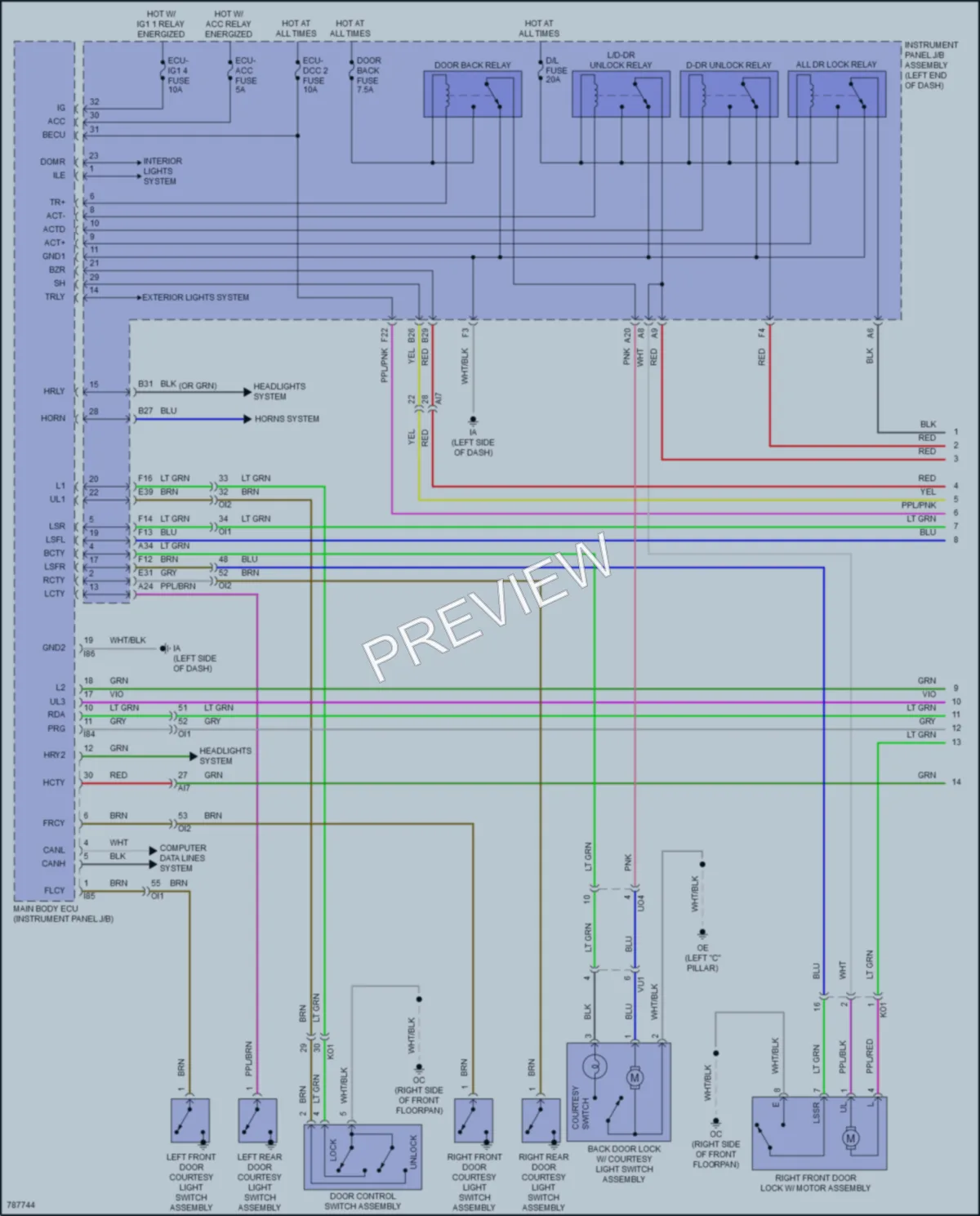 2022 Toyota CorollaHybrid Anti Theft wiring diagram preview